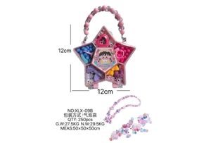 DIY play house girl toy beaded girl pentagram