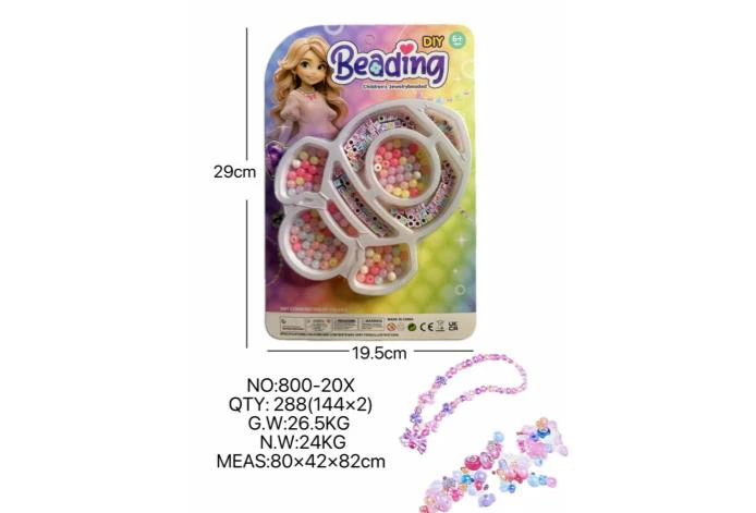 DIY Pretend Play Girl Toy Beads Little Girl Rocket