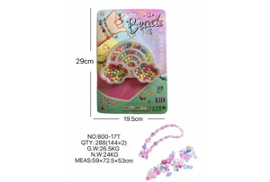 DIY pretend play girl toy beaded cartoon hand cloud