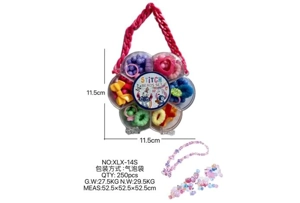 DIY pretend play girl toy beaded Stitch plum blossom