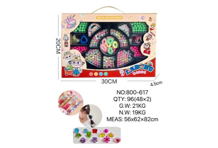 DIY Playing House Girl Toys Beaded Cartoon Hand Cat