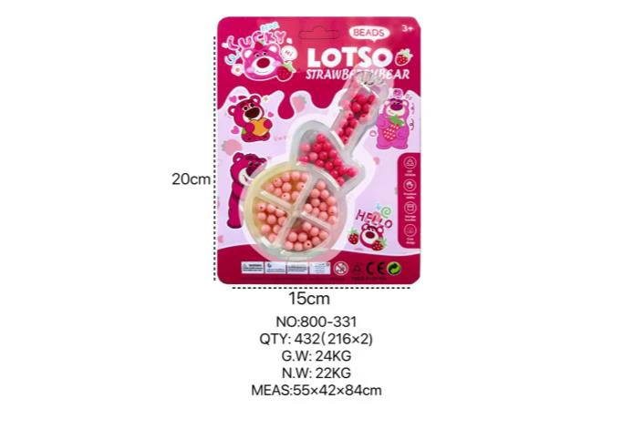 Strawberry Bear DIY Beads Guitar