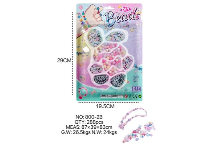 DIY pretend play girl toy beaded cartoon hand