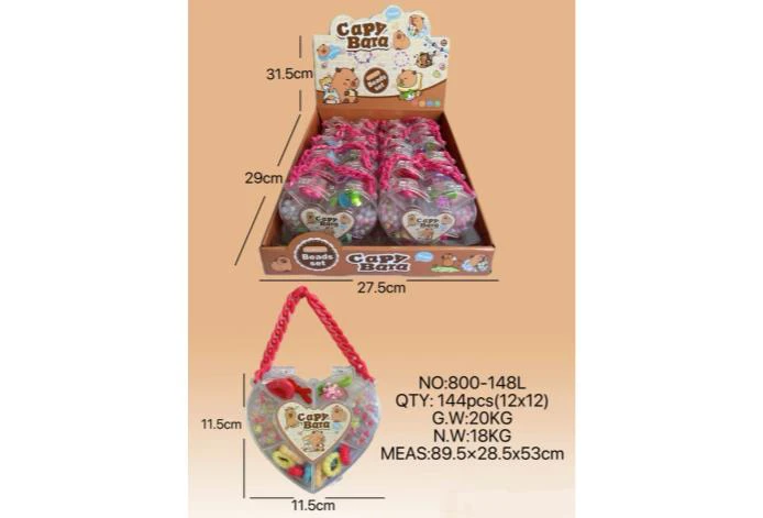 DIY Playhouse Girl Toy Beads Capybara Heart (12PCS Price Per Piece)