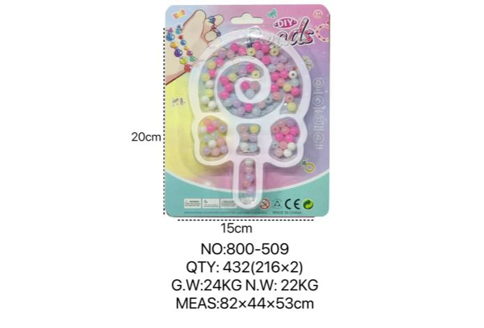 DIY Pretend Play Girl Toys Beaded Cartoon Hand