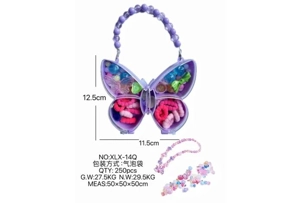 DIY play house girl toy beads butterfly