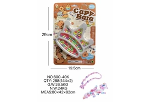 DIY pretend play girl toys beaded capybara crown