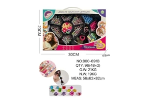 DIY pretend play girl toy beads little girl heart