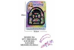 DIY playhouse girl toy beads little girl bag