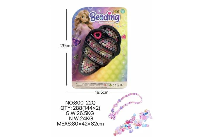 DIY playhouse girl toy beaded little girl big ice cream