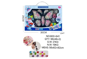 DIY Playing House Girl Toys Beaded Cartoon Hand Heart