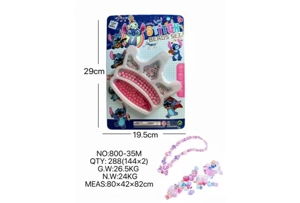 DIY pretend play girl toy bead Stitch crown