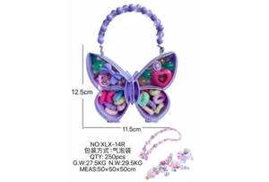 DIY play house girl toy beads butterfly