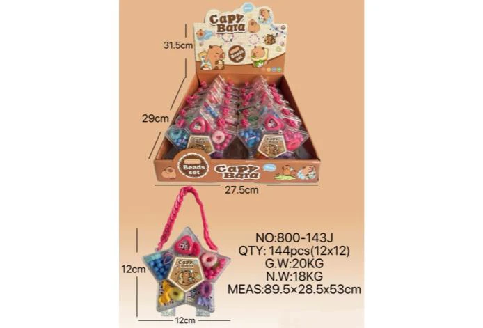 DIY Playhouse Girl Toy Bead Capybara Star (12PCS, single piece price)