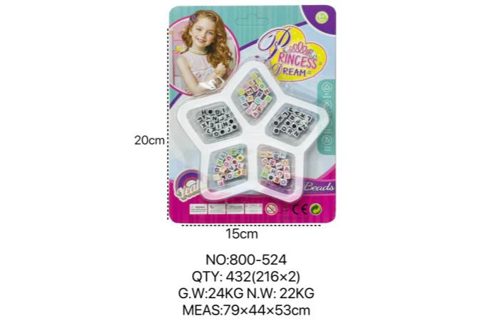 DIY Pretend Play Girl Toys Beads for European and American Children