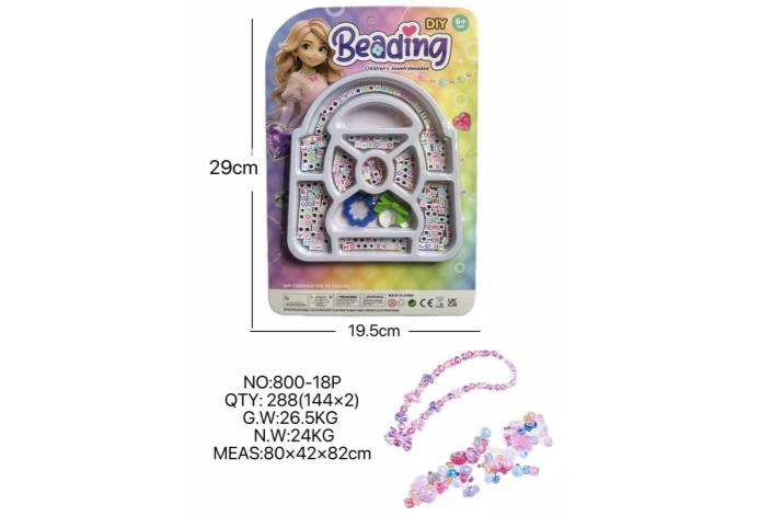 DIY playhouse girl toy beads little girl bag