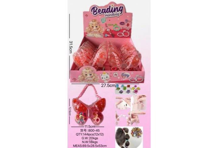 DIY Pink Butterfly Beads with Handle (Price per 12 PCS each)