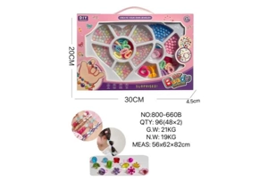 DIY Playing House Girl Toys Beaded Cartoon Hand Heart