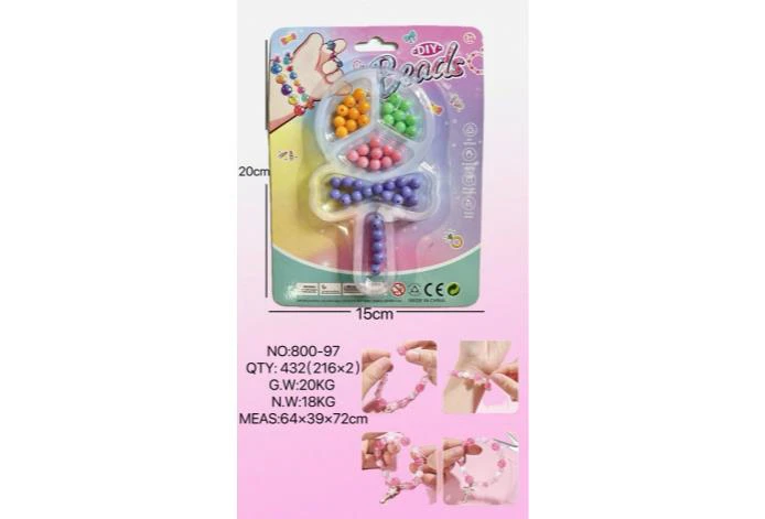 DIY Bead Three-Segment Lollipop