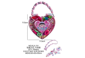 DIY pretend play girl toy bead girl heart