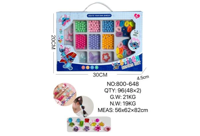 DIY Playing House Girl Toys Beaded Cartoon Hand Butterfly