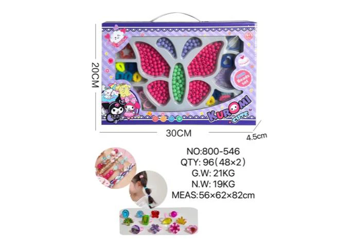 DIY Playing House Girl Toys Beaded Cartoon Hand Butterfly