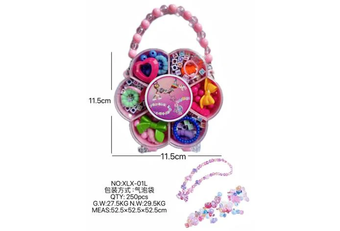 DIY playhouse girl toy beaded jewelry plum blossom