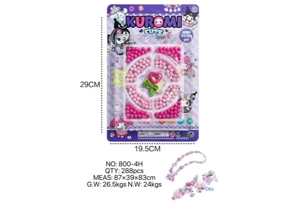 DIY pretend play girl toy bead Kuromi