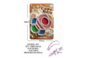 DIY pretend play girl toy beaded Capybara rocket