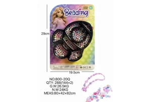 DIY Pretend Play Girl Toy Beads Little Girl Rocket