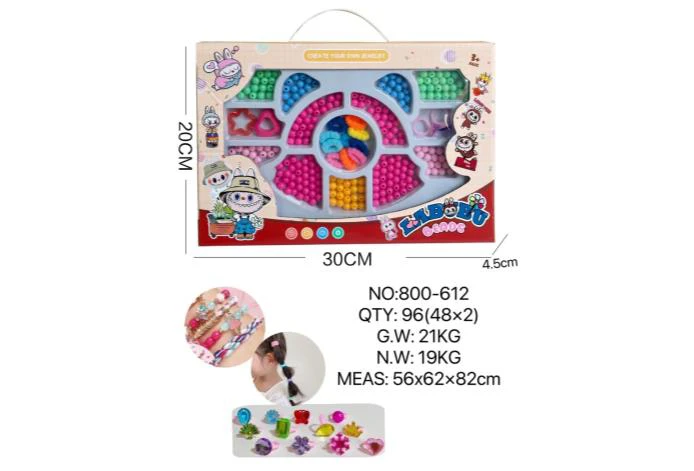 DIY Playing House Girl Toys Beaded Cartoon Hand Butterfly