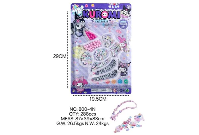 DIY pretend play girl toy bead Kuromi