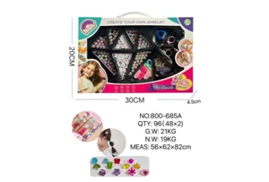 DIY pretend play girl toy beads little girl diamond