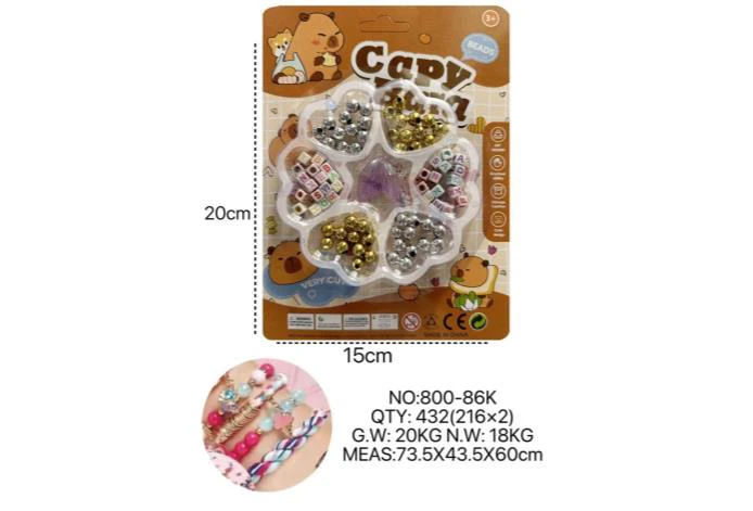 DIY Beaded Capybara Plum Blossom