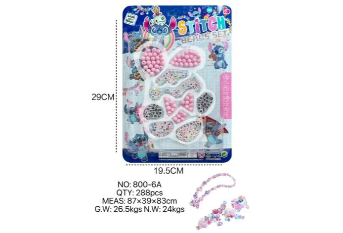 DIY pretend play girl toy bead Stitch