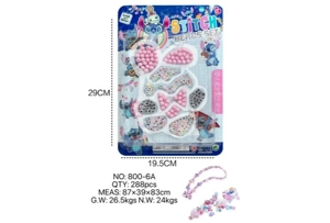 DIY pretend play girl toy bead Stitch