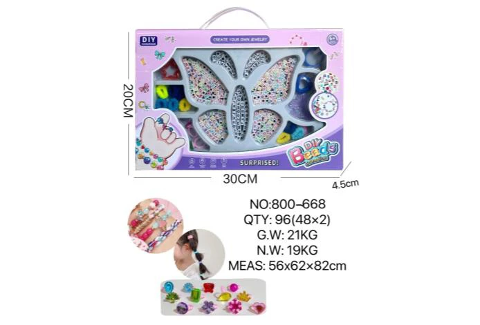 DIY Playing House Girl Toys Beaded Cartoon Capybara Square