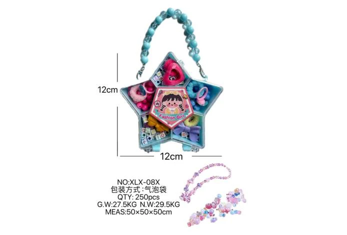 DIY play house girl toy beaded girl pentagram