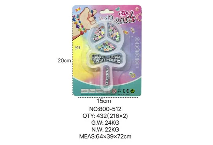 DIY Pretend Play Girl Toys Beaded Cartoon Hand