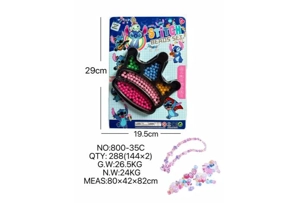 DIY pretend play girl toy bead Stitch crown