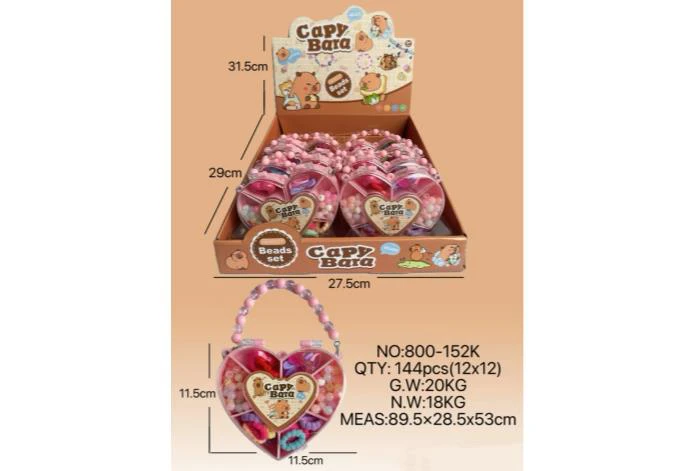 DIY Playhouse Girl Toy Beads Capybara Heart (12PCS Price Per Piece)