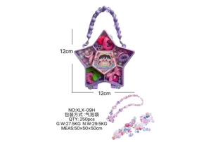 DIY play house girl toy beaded kulomi pentagram