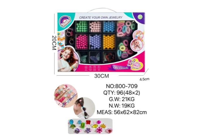 DIY Playing House Girl Toys Beaded Cartoon Hand Heart