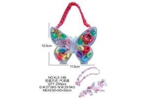 DIY play house girl toy beads butterfly
