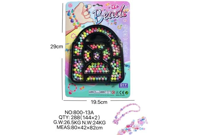 DIY play house girl toy beaded cartoon small handbag