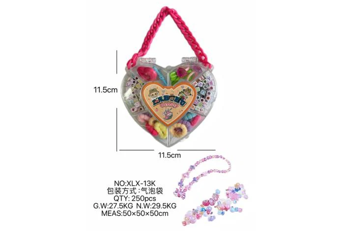 DIY play house girl toy beaded Labbibi heart