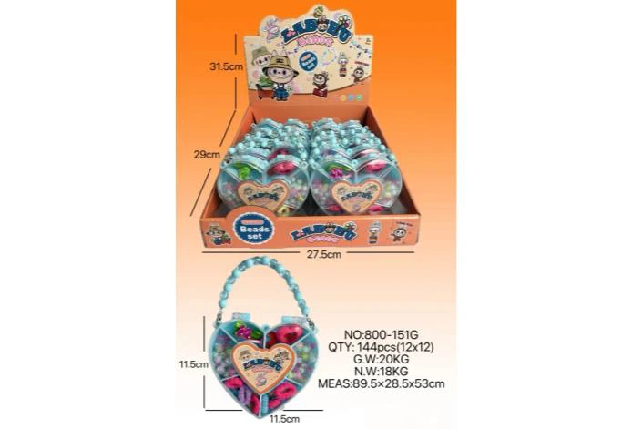 DIY Playhouse Girl Toy Beads Labubu Heart (12PCS Price Per Piece)