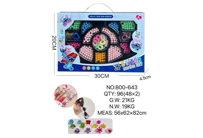 DIY Playing House Girl Toys Beaded Cartoon Hand Heart
