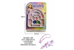 DIY playhouse girl toy beads little girl bag