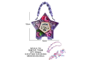 DIY pretend play girl toy bead girl heart